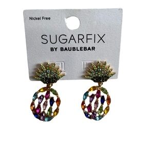 NWT  Sugarfix by Baublebar pineapple drop earrings nickel free